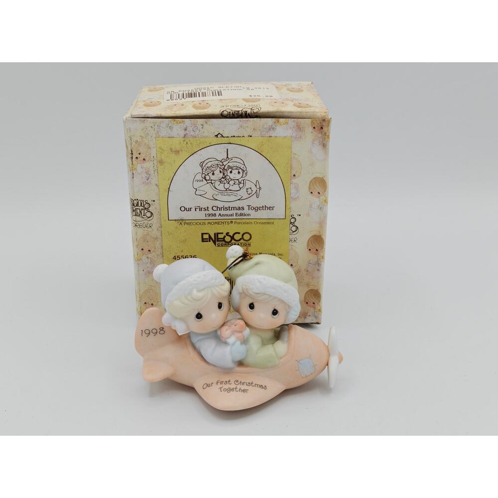 Precious Moments Our First Christmas Together Ornament Enesco 455636 1998